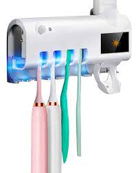 PORTA CEPILLO CON DISPENSADOR Y LUZ UV